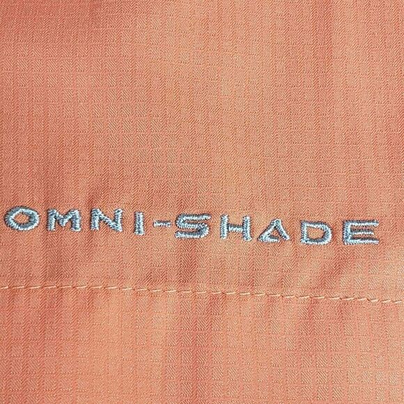 Columbia Shirt Mens PFG Omni-Shade SS Button Down Medium M Orange - Picture 6 of 12